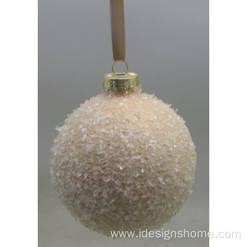 Christmas Glass Ball Ornaments Pink Baubles